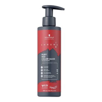 Mascarilla Chroma ID - 300 ml Rojo Rubí 6-88 - Schwarzkopf - Mascarilla de color para refrescar tonos en casa o añadir tonos pastel al cabello.