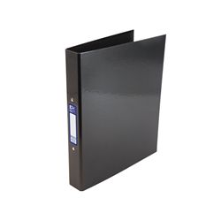 Oxford 25mm 2 O-Ring Binder Laminated A4 Plus Black 400017753