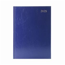 Desk Diary Day Per Page Appointment A5 Blue 2025 KFA51ABU25