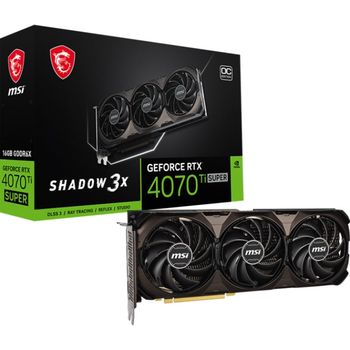 MSI GeForce RTX 4070 Ti SUPER SHADOW 3X OC 16GB GDDR6 DLSS3