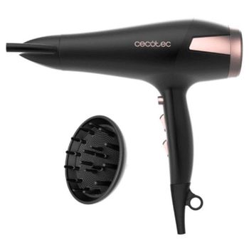 Cecotec Bamba Ionicare Elegance Secador de Pelo 2400 W con Tecnología de Iones Negro