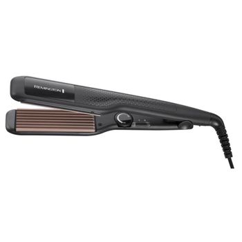 Remington S 3580 Ceramic Crimp Plancha de Pelo Negra/Rosa