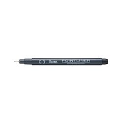 Pentel Pointliner Pigment Liner 0.3mm Black (Pack of 12) S20P-3A