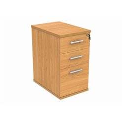 Desk High Office Storage Unit 600 Deep Norwegian Beech