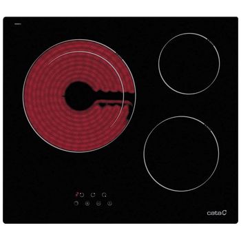 Cata TD 6003 Placa Vitrocerámica 3 Zonas Negra