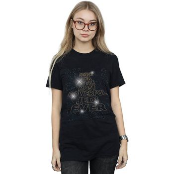 Disney Camiseta manga larga Most Powerful Jedi para mujer