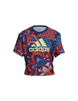 Camiseta adidas farm rio graphic mujer blue