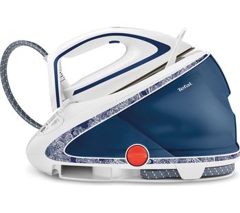 TEFAL Pro Express Ultimate GV9569 Steam Generator Iron - Blue & White, Blue