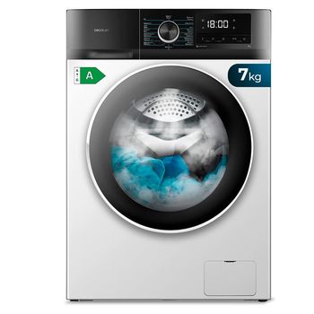 Lavadora Libre Instalación - Cecotec Bolero Dresscode 7500 , 7 kg, 1400 rpm, Motor Inverter Plus, Blanco