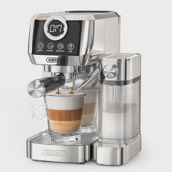 HiBREW H13A Máquina de café semiautomática 3 en 1, 6 modos de café, presión de extracción de 20