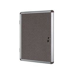 Bi-Office Enclore Lockable Case Aluminium Frame Grey Felt 1160x981mm