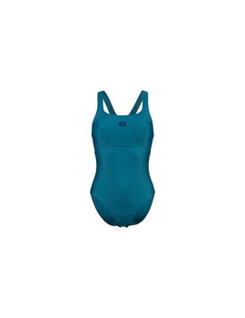 Bañador de natación arena solid swimsuit mujer deep teal