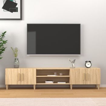 vidaXL Mueble para TV madera contrachapada roble Sonoma 180x31,5x40 cm