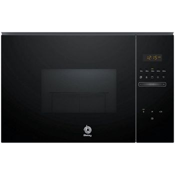 Balay 3CG5172N2 Microondas Integrable con Grill 20L 800W Cristal Negro