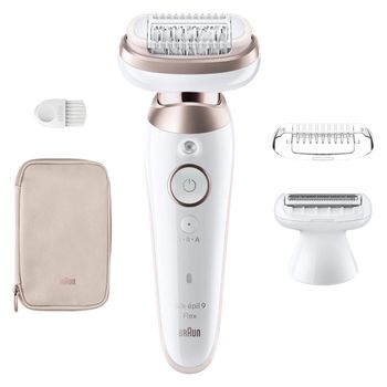 Braun Silk-épil 9 Flex 9 3D Depiladora Eléctrica Mujer con Cabezal Flexible 360°