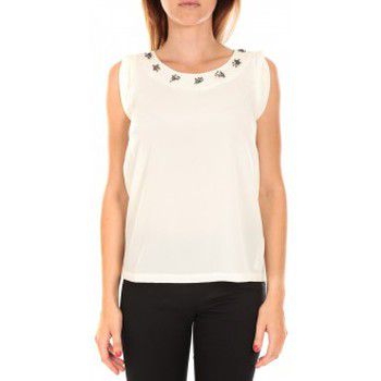 Vero Moda Blusa Top BABALULA S/S Blanc para mujer