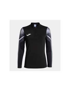 Sudadera de running joma elite xi mujer negro antracita