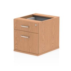 Impulse Fixed Pedestal 2 Drawer Oak - I001638