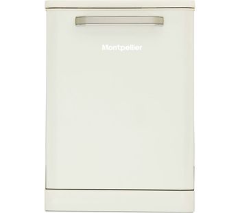 MONTPELLIER MAB600C Full-size Dishwasher - Cream, Cream