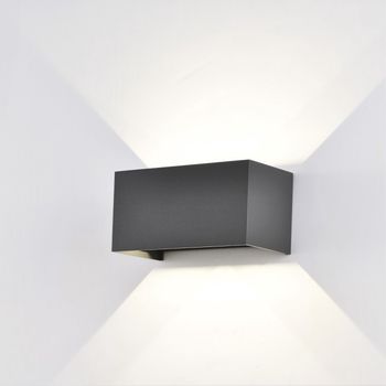 Aplique led de exterior davos double 3000k (4x6w)