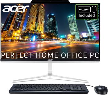 ACER Aspire Z24 23.8 All-in-One PC - Intelu0026regCore i5, 1 TB HDD & 128 GB SSD, Black and Silver, Black