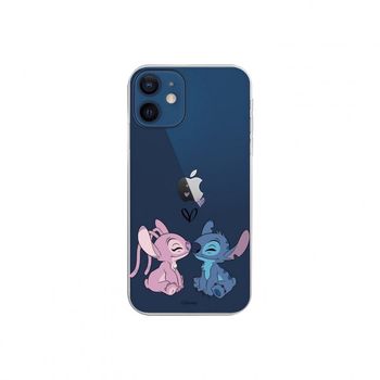 Funda Oficial de Disney Angel & Stitch Beso para iPhone 12