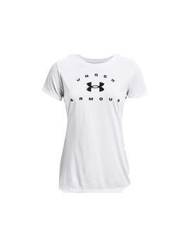 Camiseta manga corta under armour tech solid logo mujer wh