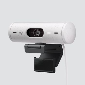 Webcam Logitech Brio 500 Blanco Crudo Full Hd/ Usb Tipo C