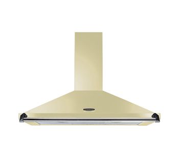 RANGEMASTER Classic CLAHDC90CR/C Chimney Cooker Hood - Cream & Chrome, Cream