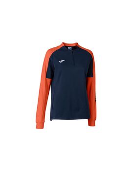 Sudadera joma eco championship mujer marino naranja flúor