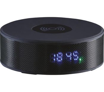 DAEWOO AVS1376 Portable FM Bluetooth Clock Radio - Black, Black