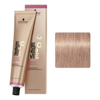 Blondme Pastel Toning - 60 ml Galleta - Schwarzkopf - Matizador pastel en gel-crema para sublimar el tono rubio o neutralizar tonalidades cálidas no d