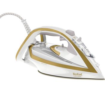 Turbo Pro Anti-Scale FV5676 Steam Iron - White & Gold, White