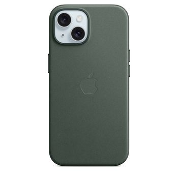 Apple Funda de Trenzado Fino con MagSafe Verde Perenne para iPhone 15