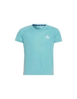 Camiseta adidas aeroready 3 bandas niña bl