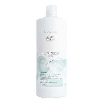 Waves Shampoo 1000 ml - Wella - Champú sin sulfatos añadidos para cabellos con ondas.