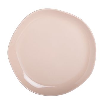 Plato plano de gres beige