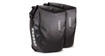 Par de bolsas para bicicleta thule shield pannier 25l  50l  negro