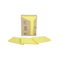 Post-it Recycled Notes 76x127mm 100 Sheets Canary Yellow (Pack of 16)