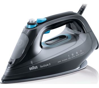 BRAUN TexStyle 9 SI9188BK Steam Iron - Black, Braun