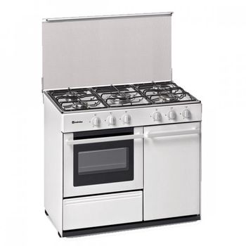 Meireles G 2950 DV W Cocina a Gas Butano 5 Zonas + Horno Blanca