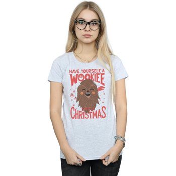 Disney Camiseta manga larga Wookiee Little para mujer