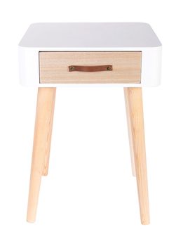 Cajonera kit lynx de madera color blanco con un cajón de 48x35x35cm