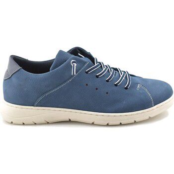 Éxodo Zapatos Zapatillas casual sport de piel azules by Éxodo para hombre