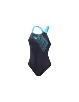 Bañador de natación speedo medley logo 1pc mujer navy/azul