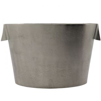 Cubo de aluminio gris para champán