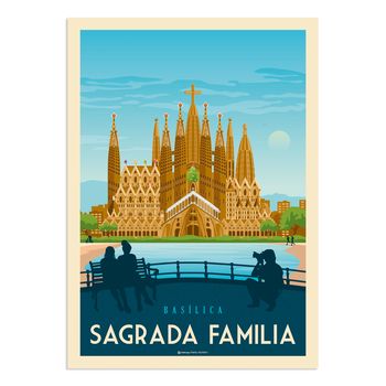 Póster barcelona sagrada  21x29,7 cm