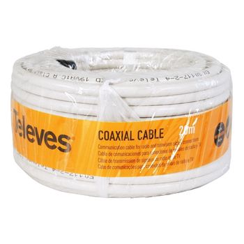 Televes Bobina Cable Coaxial Triple Blindaje 20m Blanco