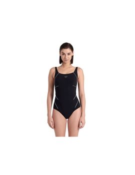 Bañador de natación arena jewel one piece r mujer negro/blanco