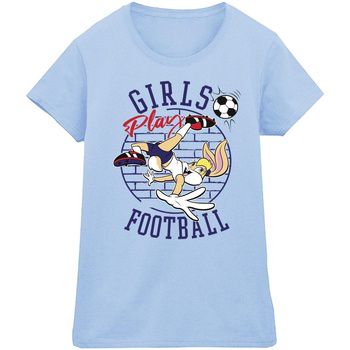 Dessins Animés Camiseta manga larga Girls Play Football para mujer